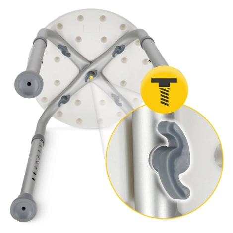 Taboret stołek pod prysznic okrągły