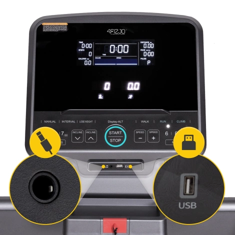 Elektryczna bieżnia domowa regulowana CLIMB S