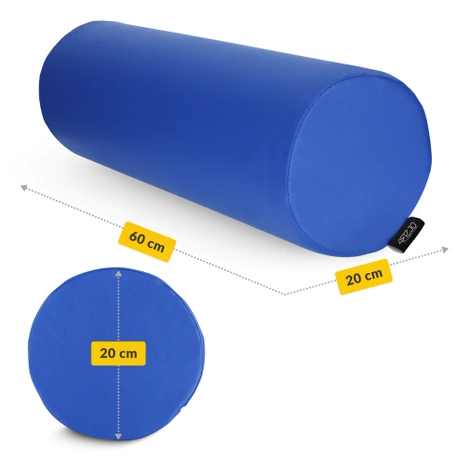 Wałek rehabilitacyjny kształtka do masażu 60 x 20 cm niebieska