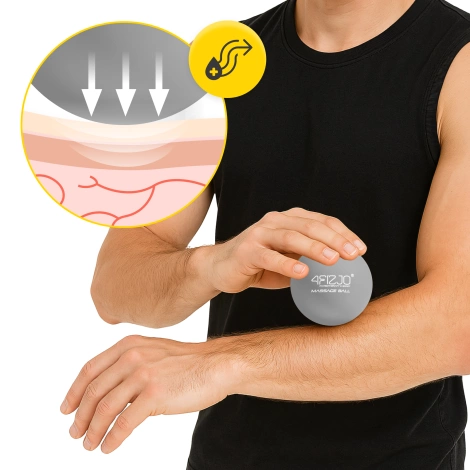 Piłka do masażu Lacrosse Massage Ball szara