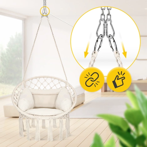 Uchwyt do huśtawki i hamaka do sufitu