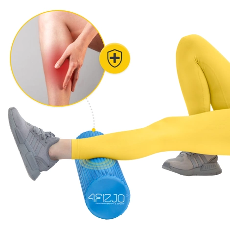 Wałek do masażu z wypustkami CARE+ 45 cm niebieski