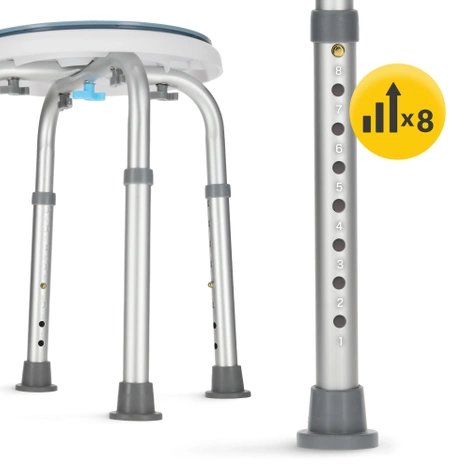 Obrotowy taboret pod prysznic