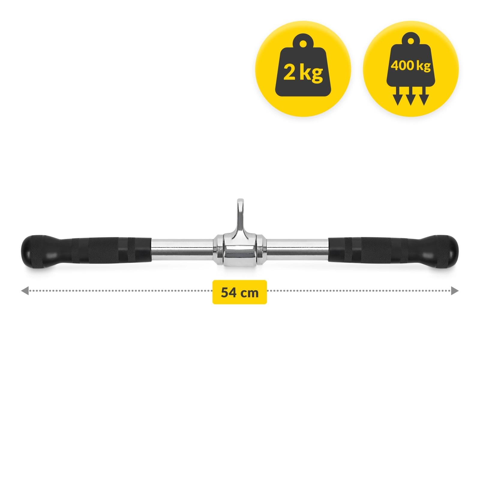  Mâner pentru tracțiuni drept, rotativ, 52 cm