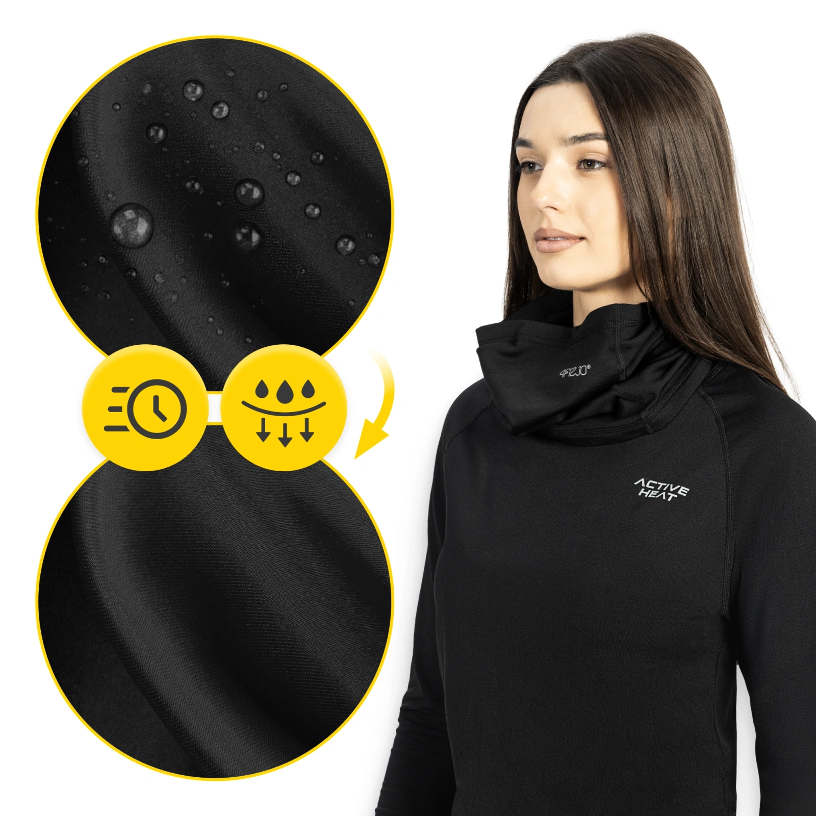 Komin termiczny - czarny