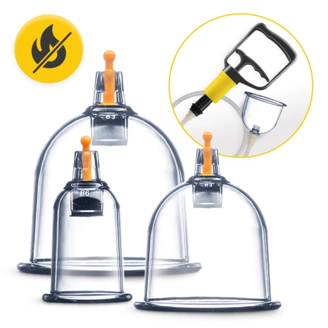 Bańki chińskie bezogniowe próżniowe 12 szt.