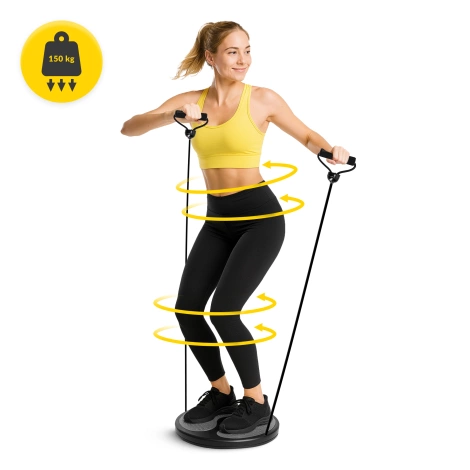 Twister obrotowy z linkami MINI szary