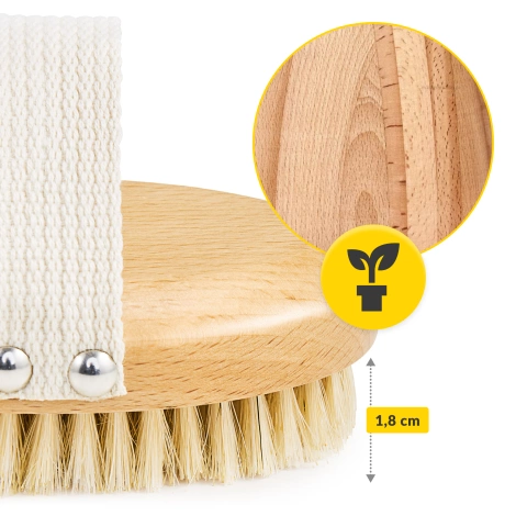 Szczotka do masażu ciała na sucho
