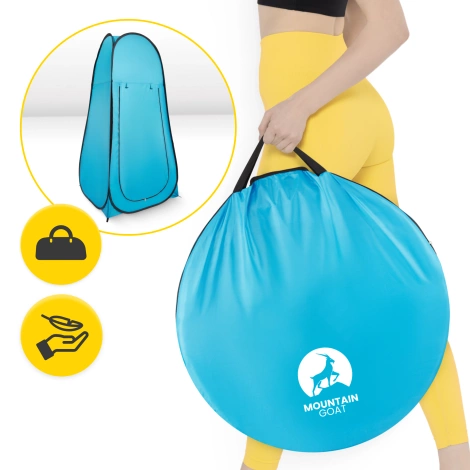 Namiot przebieralnia turystyczna Mountain Goat niebieska