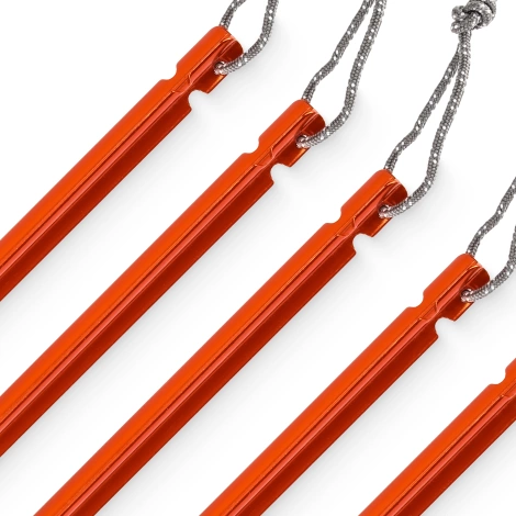Zestaw aluminiowych śledzi do namiotu 15 cm 10 szt. - trójkątne