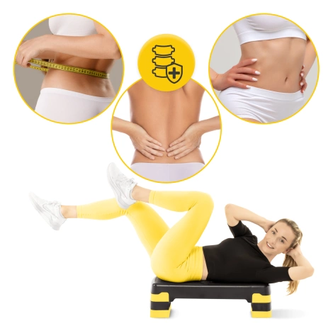 Stepper do aerobiku Standard 3-stopnie żółty