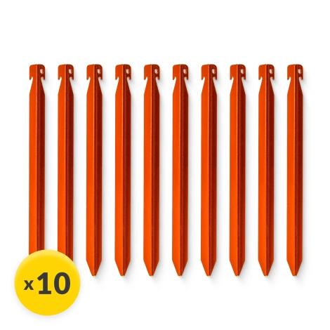 Śledzie aluminiowe do namiotu 18 cm V-kształtne 10 szt.