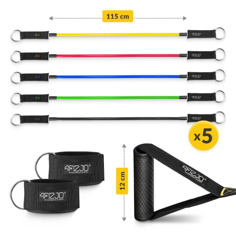 Zestaw 5 ekspanderów do ćwiczeń