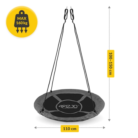 Huśtawka ogrodowa dla dzieci XL Bocianie Gniazdo 110 cm