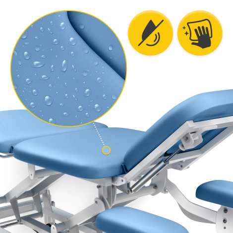 Stół do masażu i rehabilitacji elektryczny ERGO niebieski