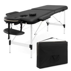 Stół do masażu aluminiowy 70 cm czarny
