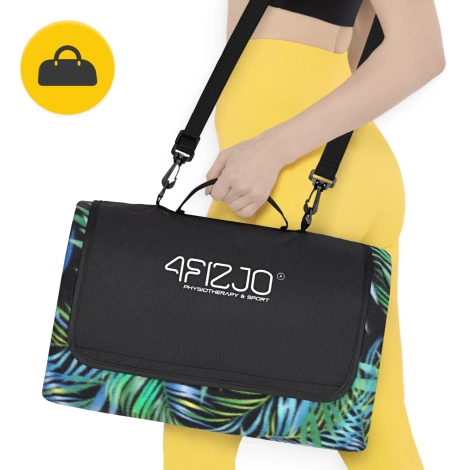 Koc piknikowy plażowy z izolacją 200 x 200 cm palmy