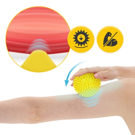 Piłka do masażu z kolcami SPIKE+ 10 cm