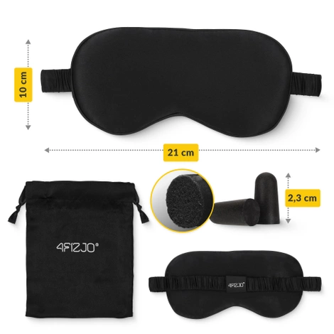 Jedwabna opaska na oczy do spania