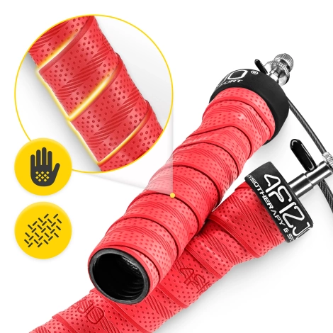 Skakanka bokserska z obciążeniem 3 m czerwona