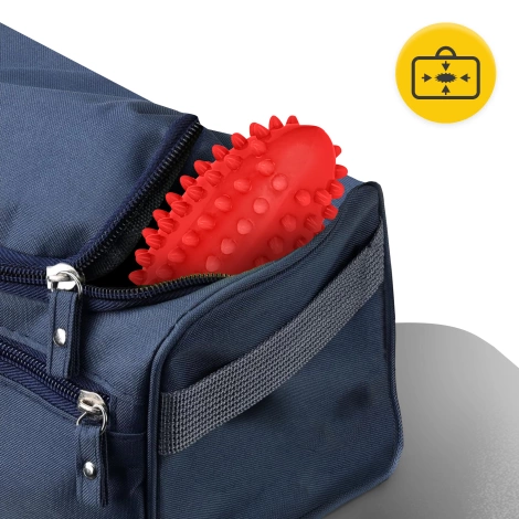 Piłka fasolka sensoryczna do masażu czerwona