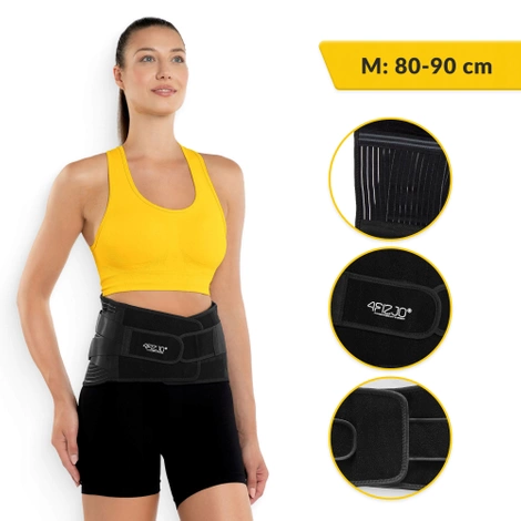 Pas ortopedyczny na kręgosłup lędźwiowy M czarny