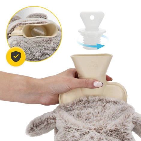 Termofor pluszowy w pokrowcu LENIWIEC 0,75 litra