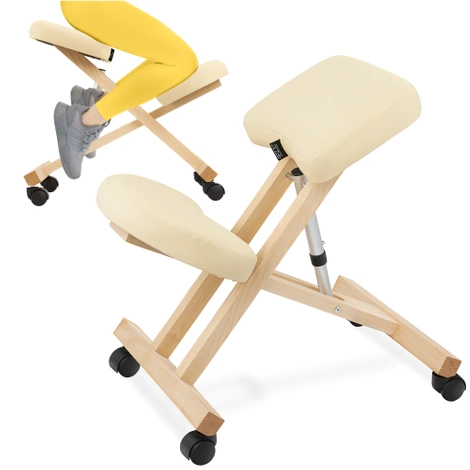 Klękosiad klęcznik do pracy PURE beżowy