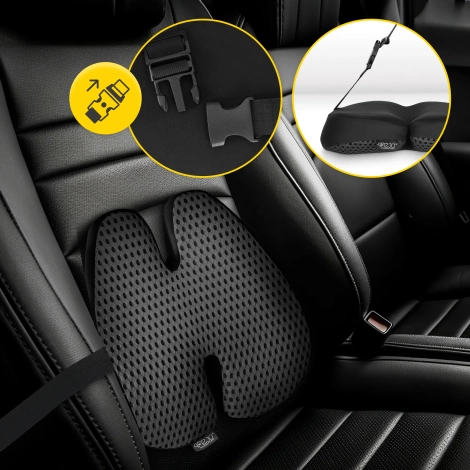 Poduszka ortopedyczna pod plecy czarna