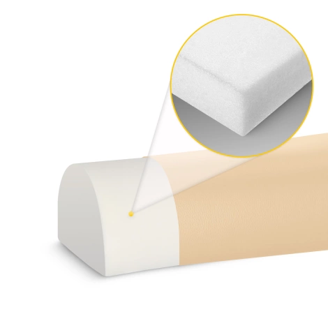 Półwałek kształtka do rehabilitacji i masażu beżowa