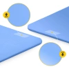 Mata do ćwiczeń fitness i jogi NBR 180 × 60 × 1 cm niebieska