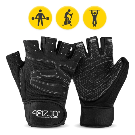 Rękawiczki treningowe z usztywnieniem nadgarstka XL