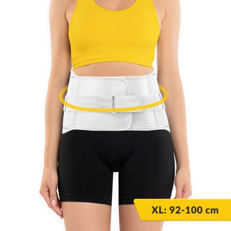 Pas ortopedyczny na kręgosłup lędźwiowy XL jasnoszary