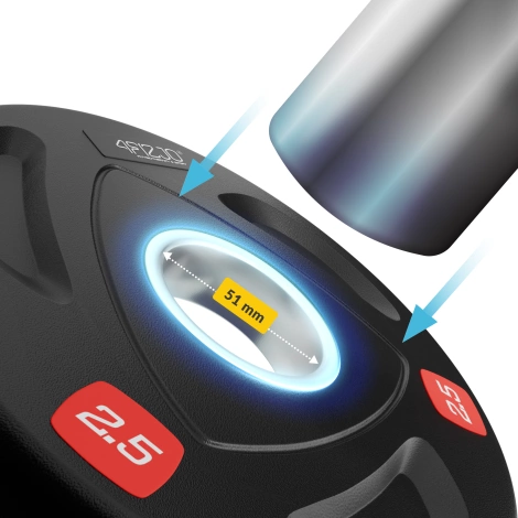 Obciążenie olimpijskie 4 x 2,5 kg