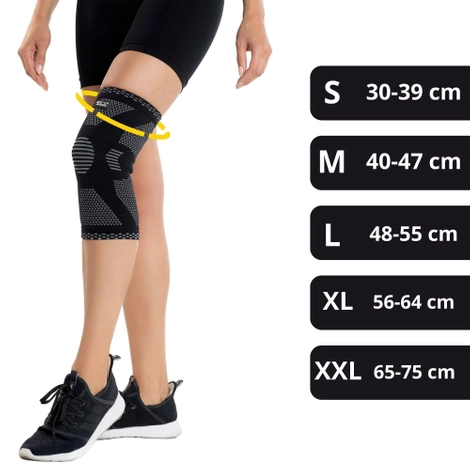 Elastyczna opaska na kolano XXL szara