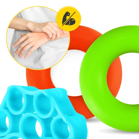Zestaw 9 gum do ćwiczeń rąk palców