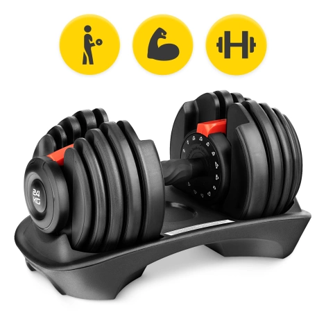 Hantel regulowany do ćwiczeń PRO 24 kg