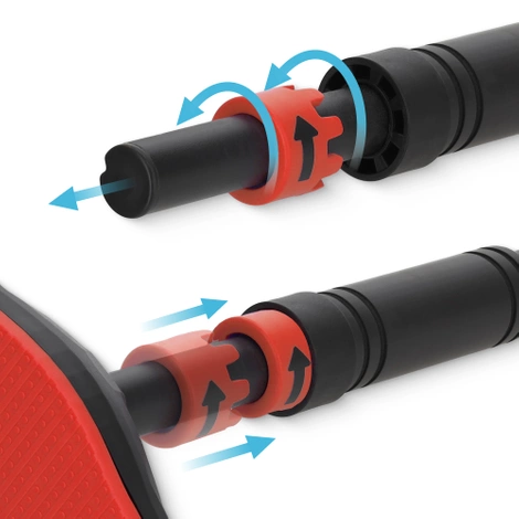 Drążek do podciągania rozporowy ULTRA czerwony