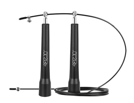 Skakanka z metalowymi łożyskami STANDARD+ czarna