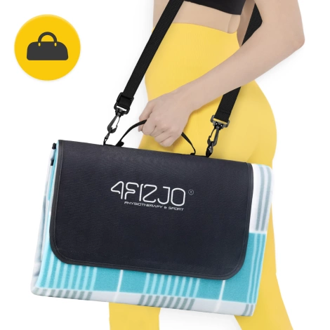 Koc piknikowy plażowy z izolacją 200 x 200 cm krata