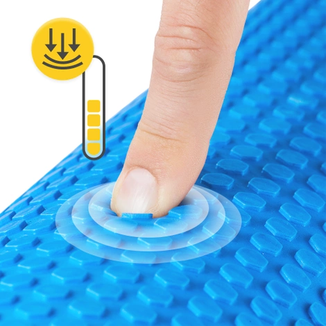 Wałek do masażu z wypustkami CARE+ 45 cm niebieski