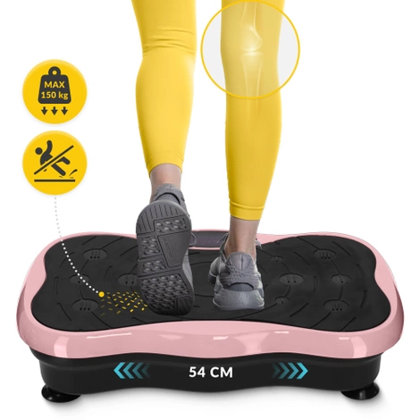 Platforma wibracyjna do ćwiczeń ULTRA+ różowa