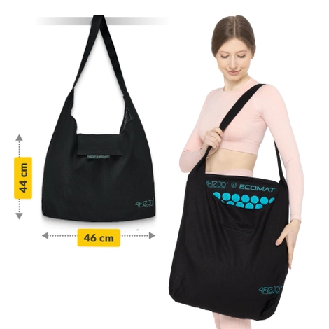 ECO Mata do akupresury z łuskami gryki i kokosem niebieska