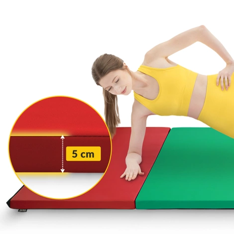 Materac gimnastyczny składany XL wielokolorowy
