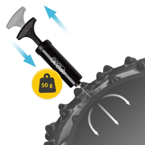 Piłka rehabilitacyjna z kolcami 20 cm szara