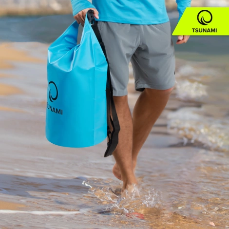 Worek wodoodporny 10 litrów TSUNAMI niebieski