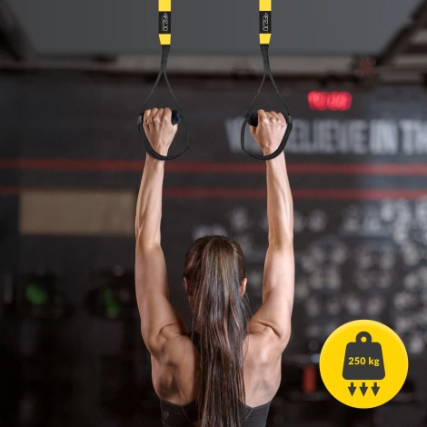 Pasy treningowe taśmy do ćwiczeń TRX żółte