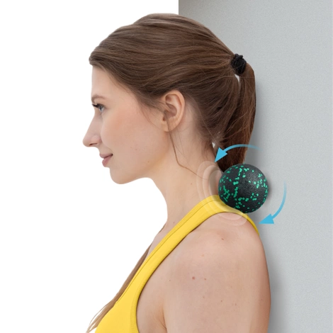 Podwójna piłka do masażu EPP 8 cm zielona