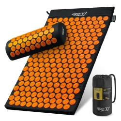 Mata do akupresury z poduszką klasyczna pomarańczowa