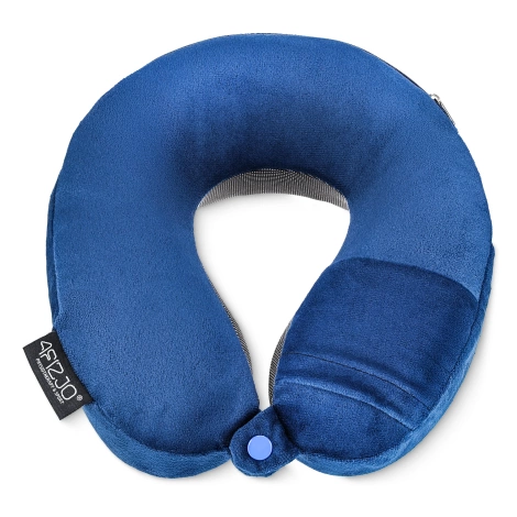 Poduszka podróżna rogal do spania granatowa